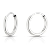 Thumbnail Image 1 of 9ct White Gold 8mm Sleeper Hoop Earrings