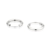 Thumbnail Image 2 of 9ct White Gold 8mm Sleeper Hoop Earrings