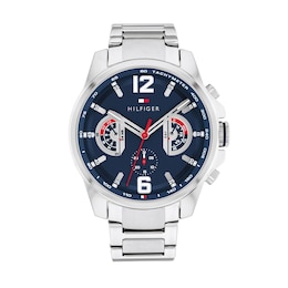 Tommy Hilfiger 46mm Blue Dial & Stainless Steel Bracelet Watch