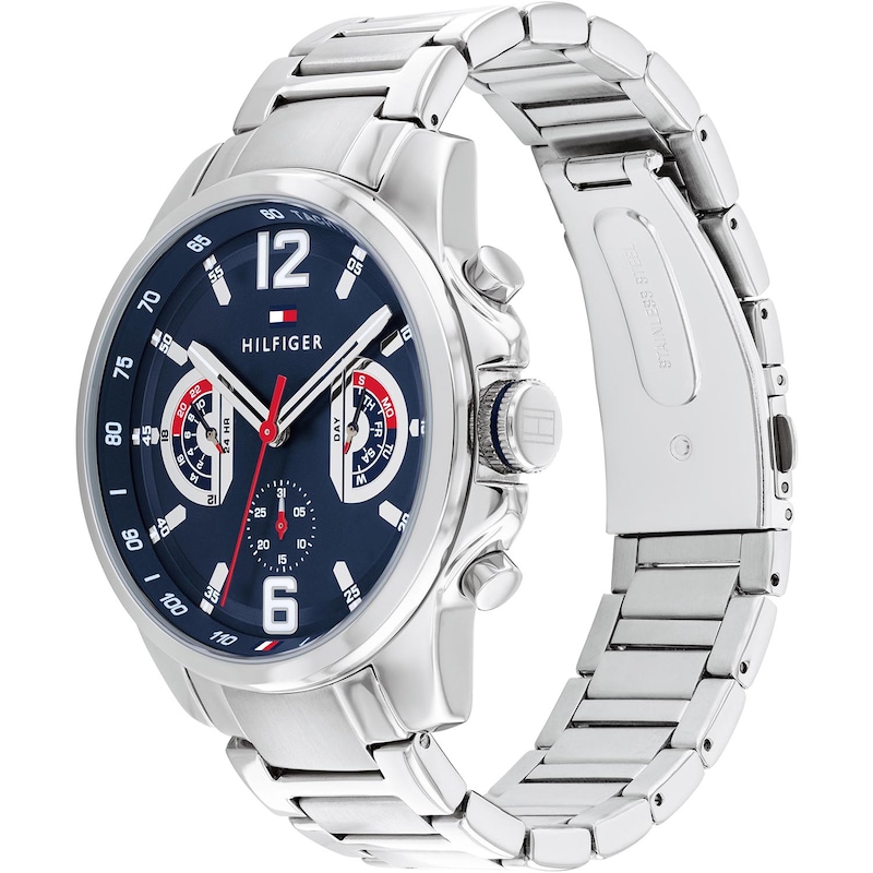 Main Image 2 of Tommy Hilfiger 46mm Blue Dial & Stainless Steel Bracelet Watch
