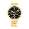 Thumbnail Image 1 of Tommy Hilfiger Men's 44mm Black Dial & Gold IP Bracelet Watch