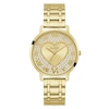 Thumbnail Image 1 of Guess Women's Sparkle Heart Dial Gold Tone Stainless Steel Watch