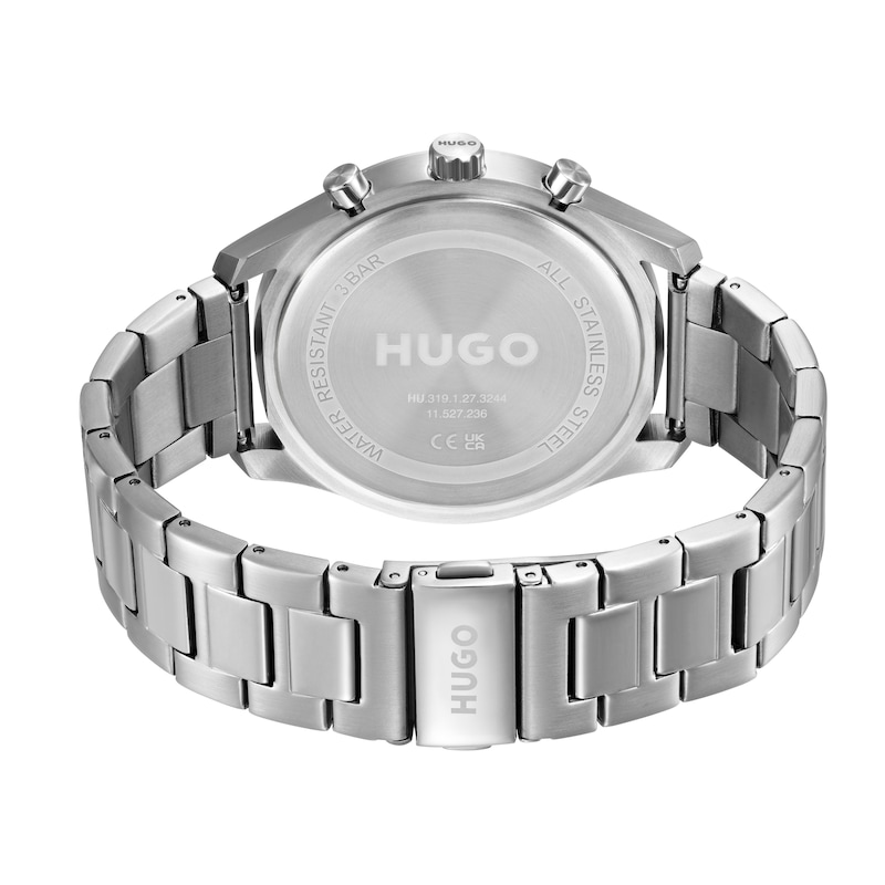Main Image 2 of HUGO #CHASE Men's Blue Dial 46mm Stainless Steel Bracelet Watch