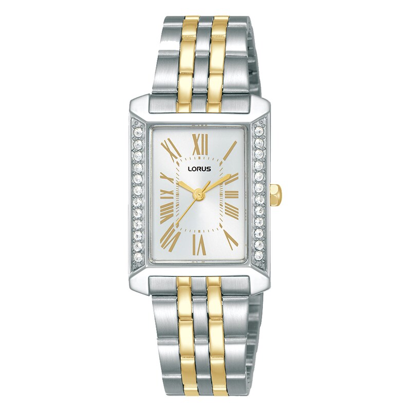 Main Image 1 of Lorus Women's Signature Crystal Sunray Two Tone Stainless Steel Bracelet Watch