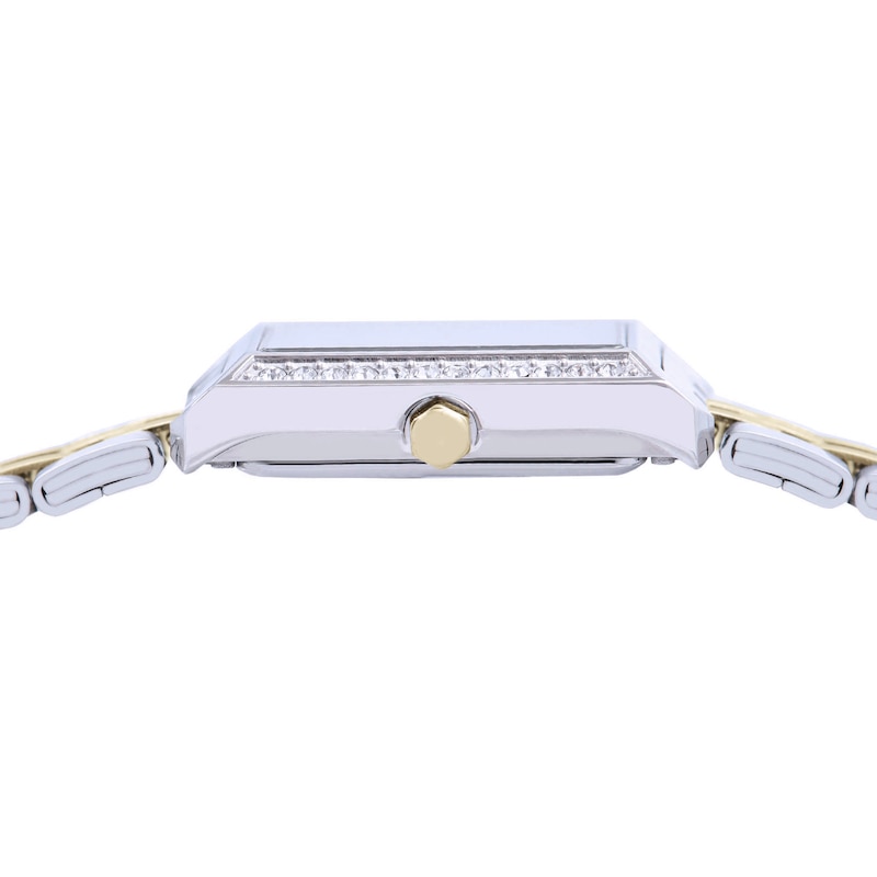 Main Image 3 of Lorus Women's Signature Crystal Sunray Two Tone Stainless Steel Bracelet Watch