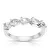 Thumbnail Image 1 of Sterling Silver Created White Sapphire Pear Band