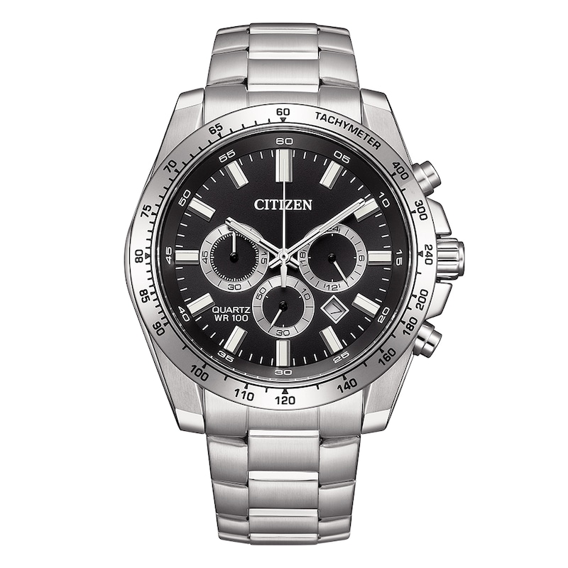 Main Image 1 of Citizen Sport Chronograph Black Dial & Stainless Steel Watch