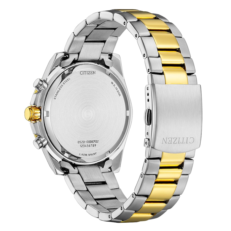 Main Image 3 of Citizen Sport Chronograph Green Dial & Two Tone Watch