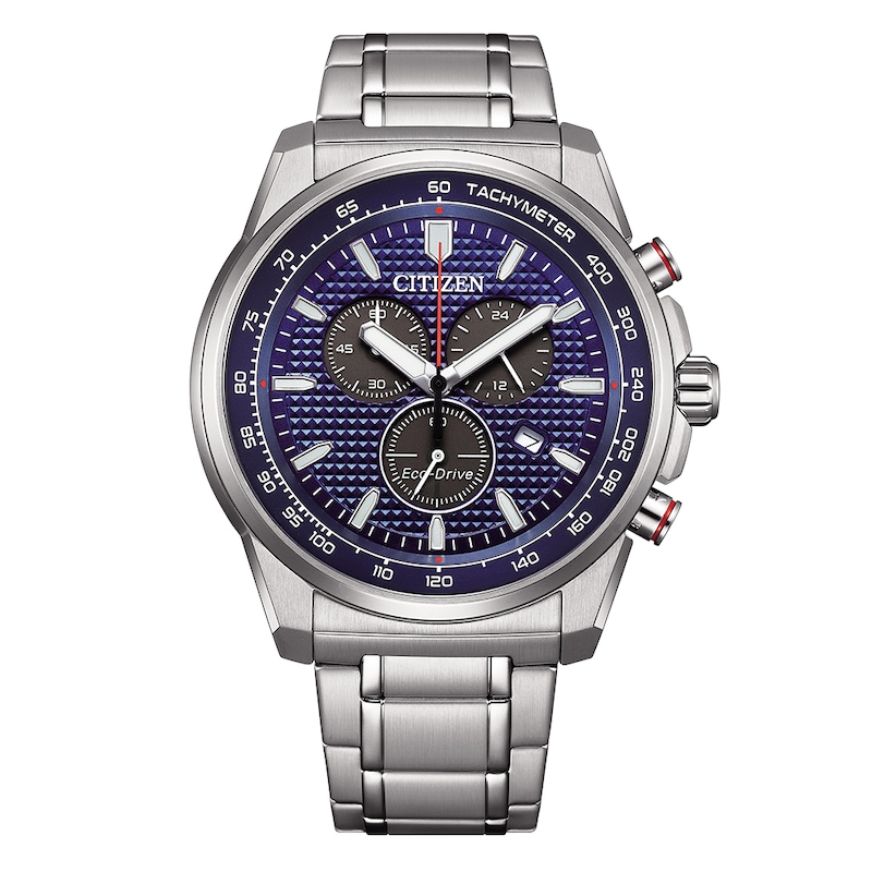 Main Image 1 of Citizen Sport Eco-Drive Chronograph Blue Dial & Stainless Steel Watch