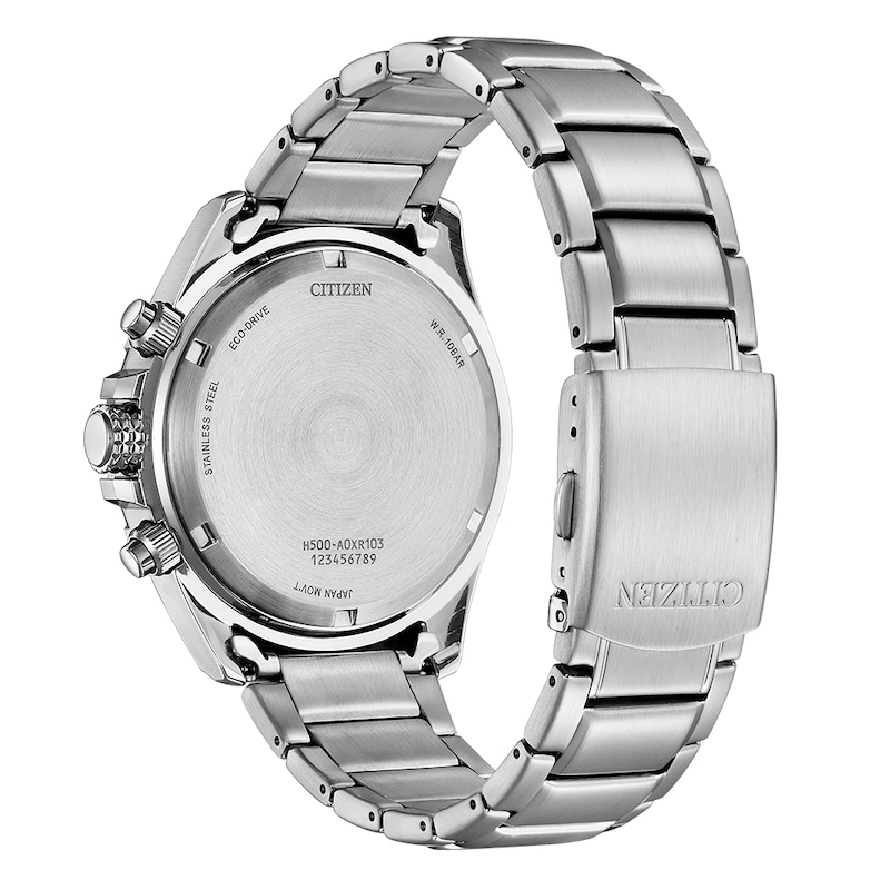 Main Image 3 of Citizen Sport Eco-Drive Chronograph Black Dial & Stainless Steel Watch