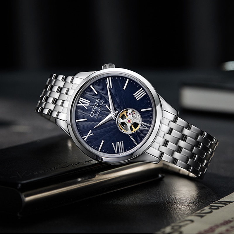 Main Image 4 of Citizen Automatic Open Heart Dial & Stainless Steel Watch