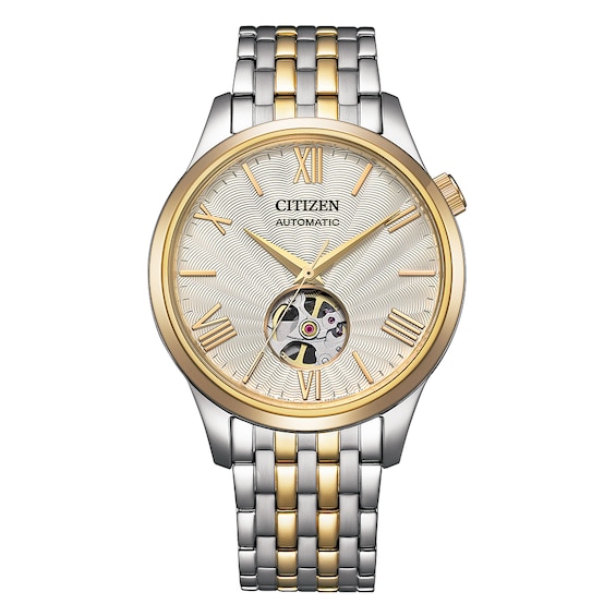 Citizen Automatic Open Heart Dial & Two Tone Watch