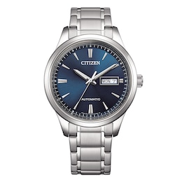 Citizen Automatic Blue Dial & Stainless Steel Watch