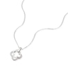 Thumbnail Image 2 of Sterling Silver Double Clover Pendant Necklace