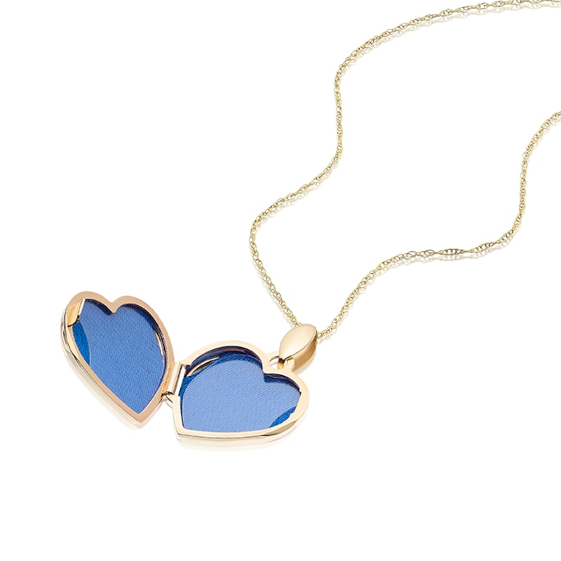 Main Image 2 of 9ct Yellow Gold Filigree Cut Out Diamond Locket