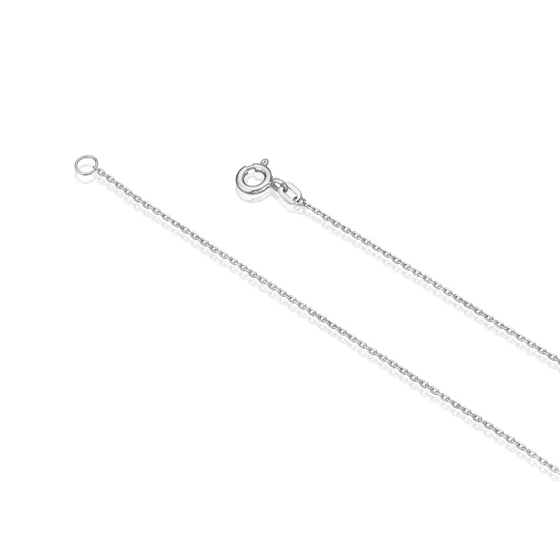 Main Image 3 of Sterling Silver Oval Cubic Zirconia Halo Pendant