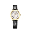 Thumbnail Image 1 of Rotary Women's Heritage White Dial Gold Tone Stainless Steel Black Leather Strap Watch