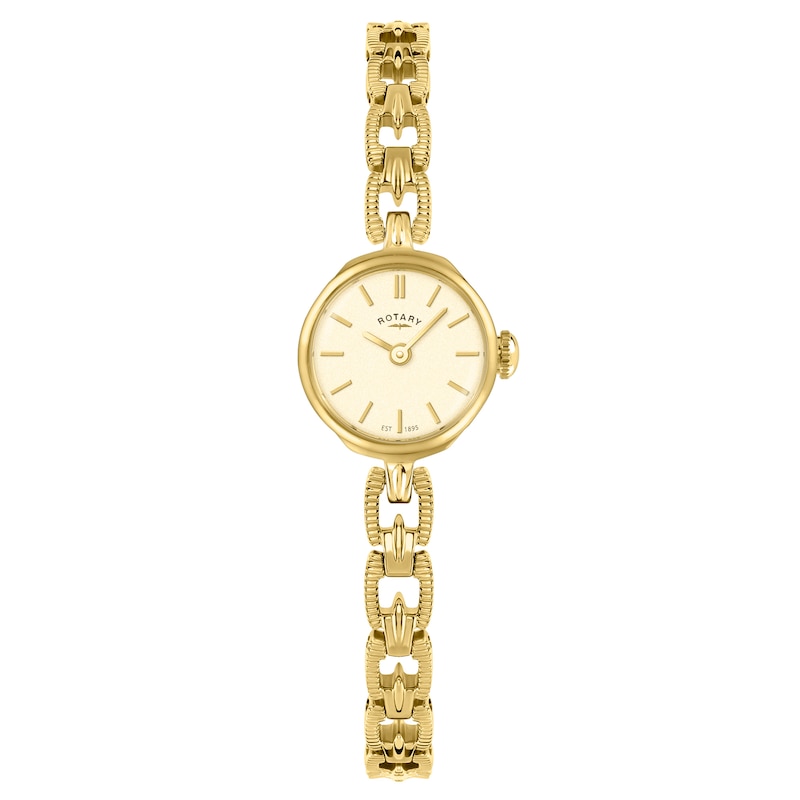 Main Image 1 of Rotary Women's 1985 White Dial Gold Tone Bracelet Watch