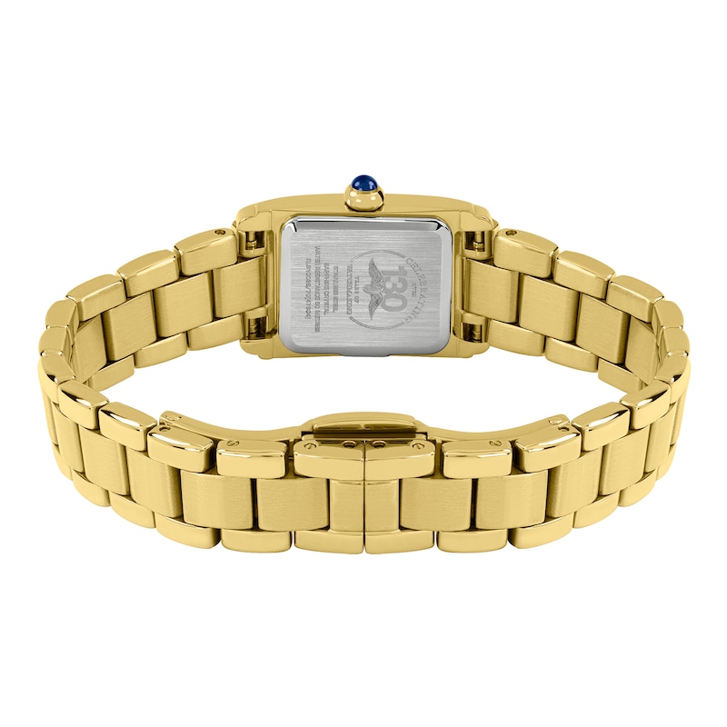 Main Image 4 of Rotary Women's Heritage Astoria Mother Of Pearl Dial Rectangular Gold Tone Stainless Steel Bracelet Watch