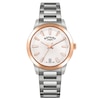 Thumbnail Image 1 of Rotary Women's Heritage Silver Dial Rose Gold Tone Bezel Stainless Steel Bracelet Watch