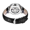Thumbnail Image 3 of Rotary Men's Greenwich Stainless Steel Skeleton Dial Black Leather Strap Watch