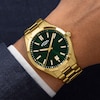 Thumbnail Image 3 of Rotary Men's Heritage Green Dial Gold Tone Stainless Steel Bracelet Watch