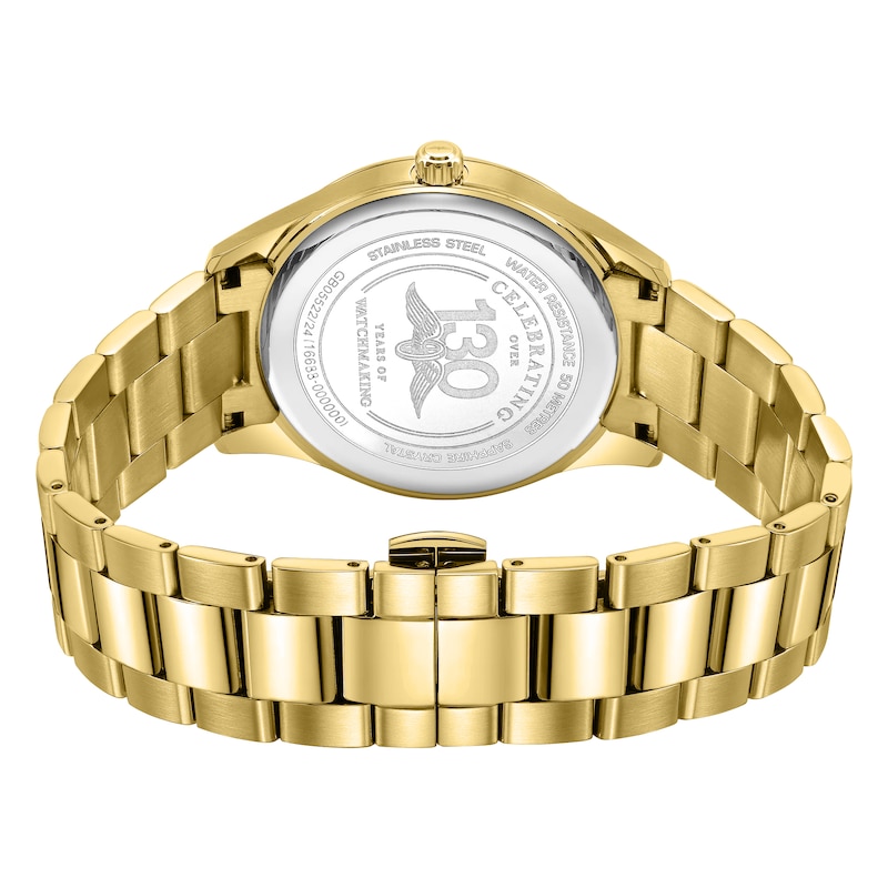 Main Image 4 of Rotary Men's Heritage Green Dial Gold Tone Stainless Steel Bracelet Watch
