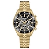 Thumbnail Image 1 of Rotary Men's Apex 100 Chronograph Black Dial Gold Tone Stainless Steel Bracelet Watch
