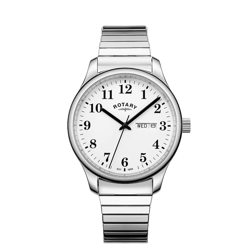 Main Image 1 of Rotary Men's Heritage Altera Stainless Steel Expander Bracelet Watch