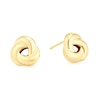 Thumbnail Image 1 of Sterling Silver & 9ct Yellow Gold Bonded Knot Stud Earrings
