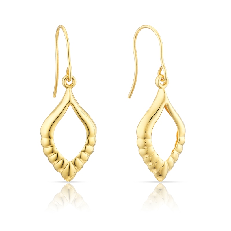 Main Image 1 of Sterling Sterling Silver & 9ct Yellow Gold Bonded Drop Earrings