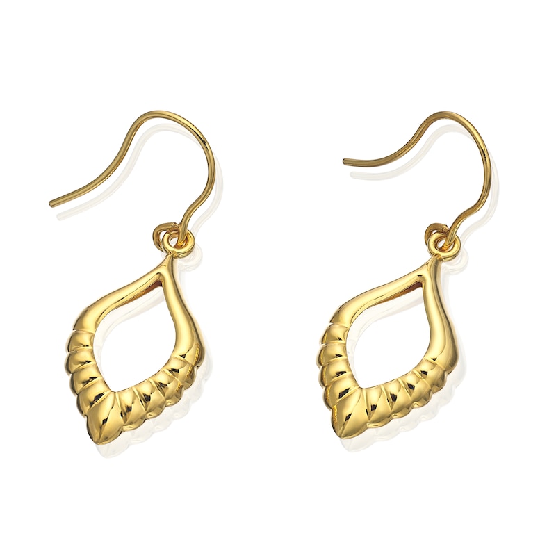 Main Image 2 of Sterling Sterling Silver & 9ct Yellow Gold Bonded Drop Earrings