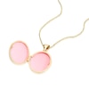 Thumbnail Image 2 of 9ct Yellow Gold Oval Half Patterned Locket