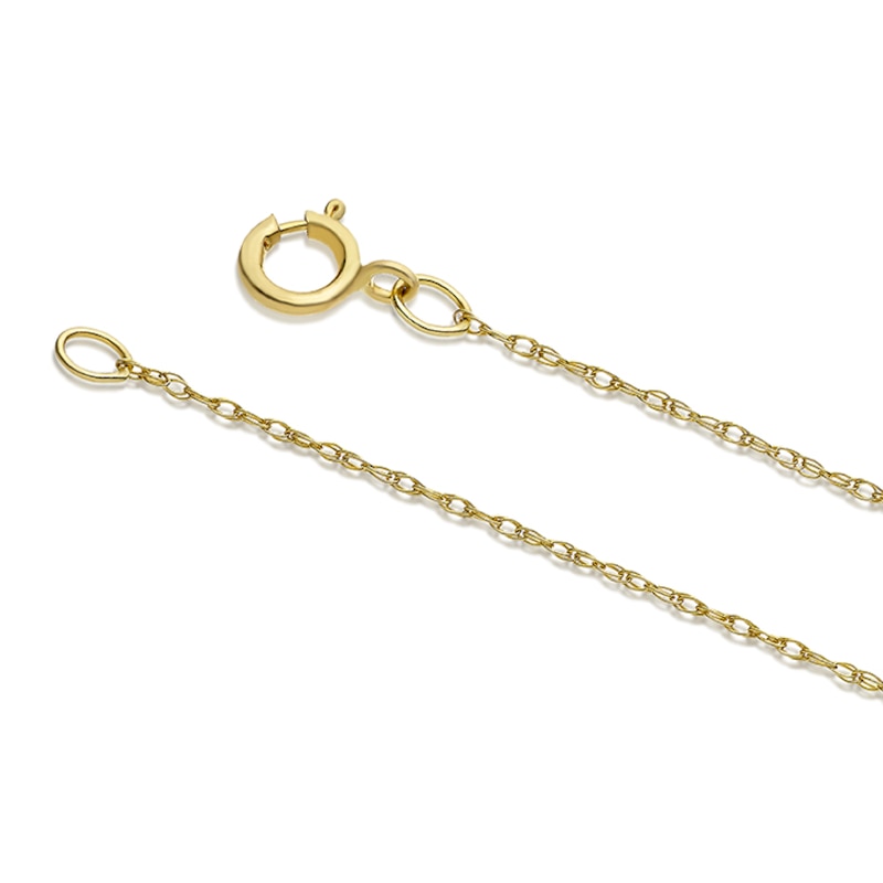 Main Image 3 of 9ct Yellow Gold Oval Half Patterned Locket