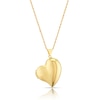 Thumbnail Image 1 of Sterling Silver & 9ct Yellow Gold Bonded Heart Sculpted Locket