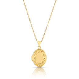 Sterling Silver & 9ct Yellow Gold Bonded Oval Locket
