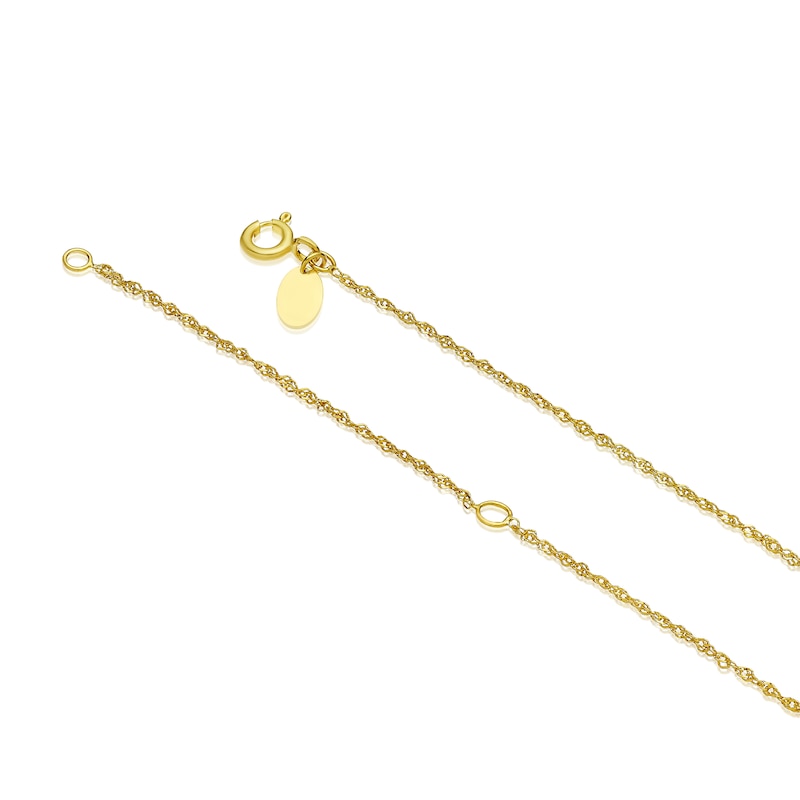 Main Image 3 of Silver & 9ct Yellow Gold Bonded Two Tone Heart Pendant