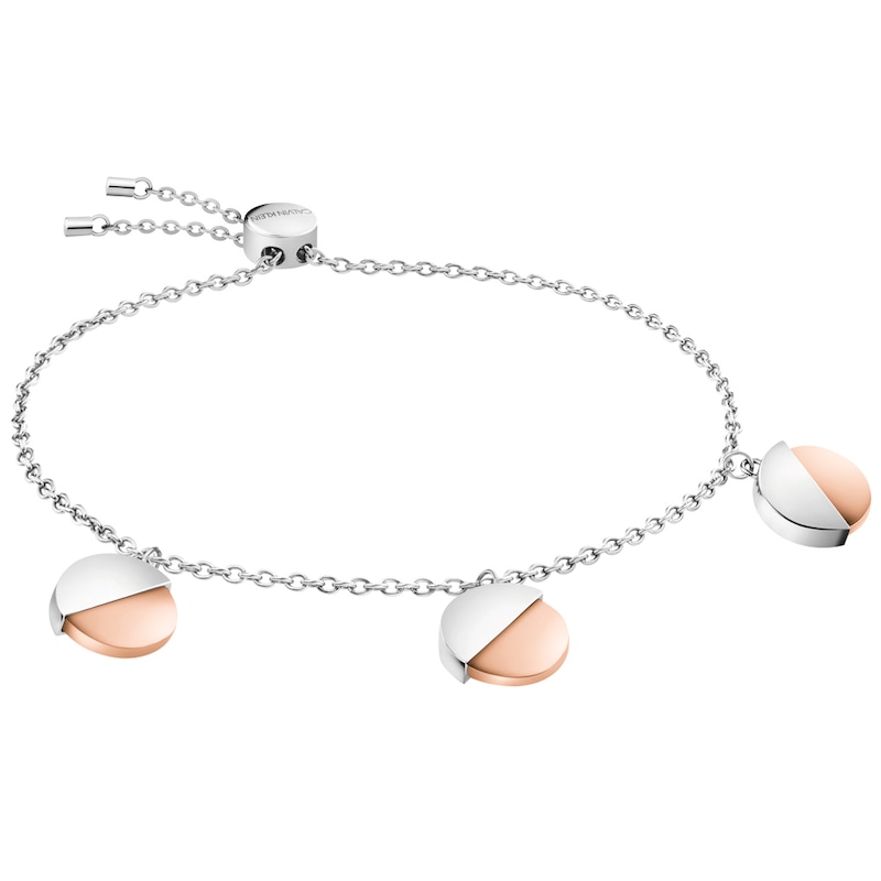 Main Image 1 of Calvin Klein Rose Gold Tone Charm Bracelet