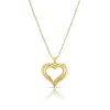 Thumbnail Image 1 of Sterling Silver & 9ct Yellow Gold Bonded Heart Pendant