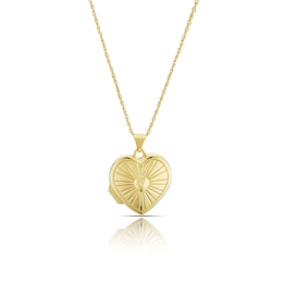 Sterling Silver & 9ct Yellow Gold Bonded Heart Locket