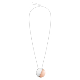 Calvin Klein Rose Gold Tone Pendant Necklace