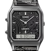 Thumbnail Image 5 of Casio x Liberty Collaboration AQ-230ELT-1AER Black Rectangular Dial Patterned Gunmetal Bracelet Watch