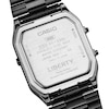 Thumbnail Image 6 of Casio x Liberty Collaboration AQ-230ELT-1AER Black Rectangular Dial Patterned Gunmetal Bracelet Watch