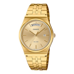 Casio MTP-B146G-9AVEF Classic Analogue Gold-tone Dial Golden Bracelet Watch
