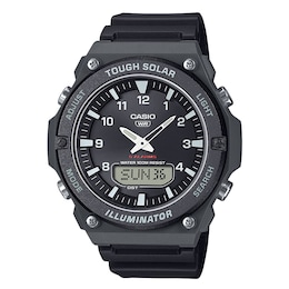 Casio AQ-S820W-1AVEF Solar Series Black Dial Black Resin Strap Watch