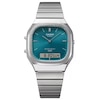 Thumbnail Image 2 of Casio AQ-240E-3AVEF Vintage Blue Square Dial Silver-Tone Bracelet Watch