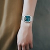 Thumbnail Image 5 of Casio AQ-240E-3AVEF Vintage Blue Square Dial Silver-Tone Bracelet Watch