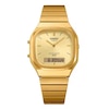 Thumbnail Image 2 of Casio AQ-240E-9AVEF Vintage Gold-Tone Square Dial Golden Bracelet Watch