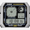Thumbnail Image 3 of Casio A130WE-1AEF Retro Vintage Black Square Dial Silver-Tone Bracelet Watch