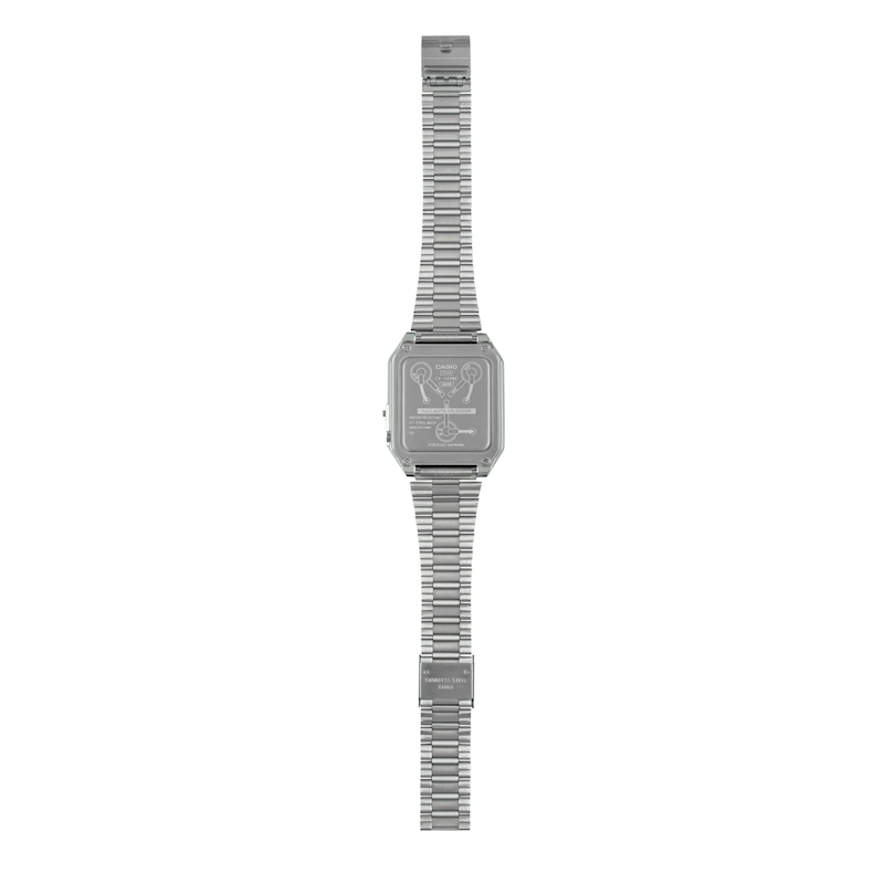 Main Image 3 of Casio CA-500WEBF-1AER Back To The Future Collaboration Grey Dial Silver-Tone Bracelet Watch